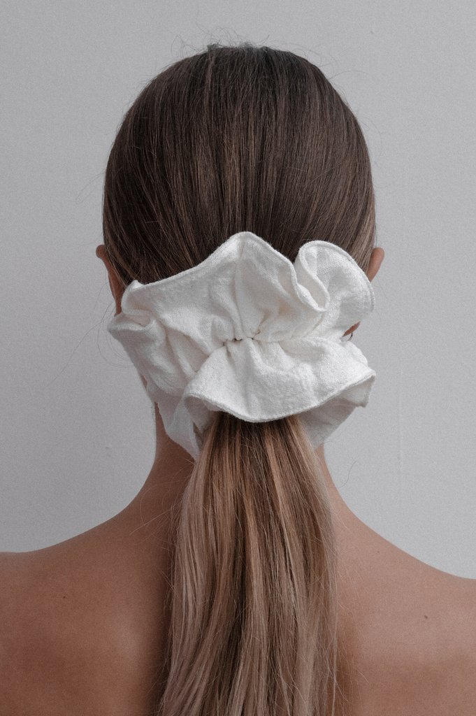 White Scrunchie